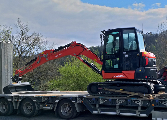 5,6 t Minibagger Bagger mieten - Kubota KX060-5